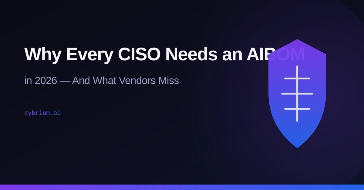 Why Every CISO Needs an AIBOM in 2026 — And What Vendors Miss