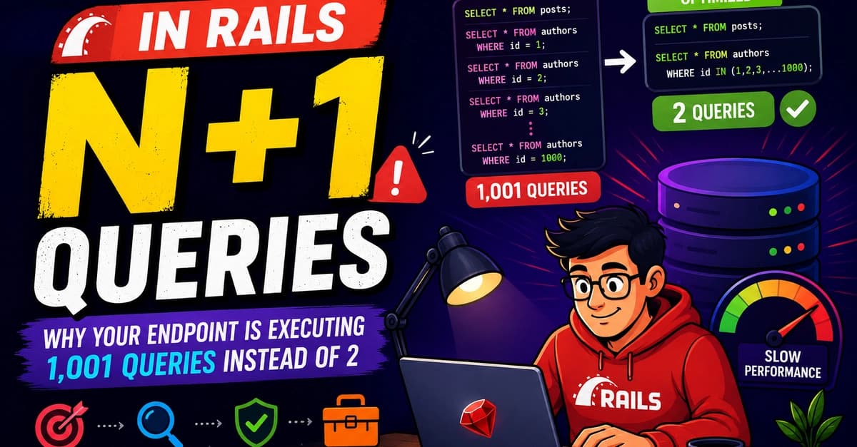 The Silent Performance Killer in Rails: Understanding and Fixing N+1 Queries