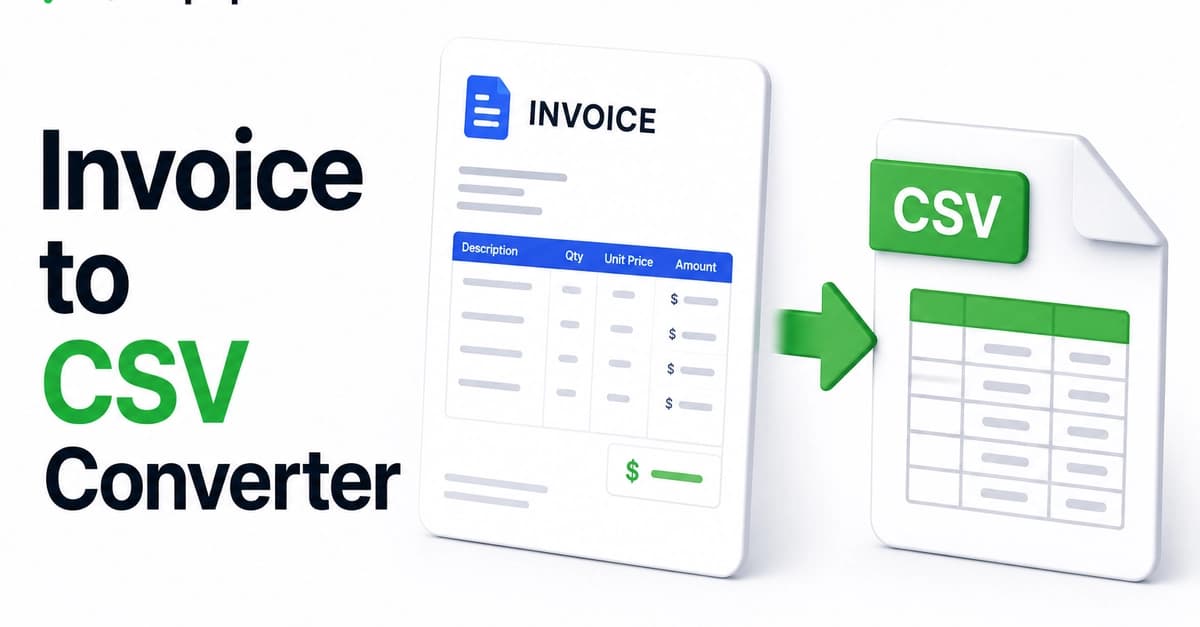 How to Convert PDF and Excel Invoices to CSV for Faster Data Processing